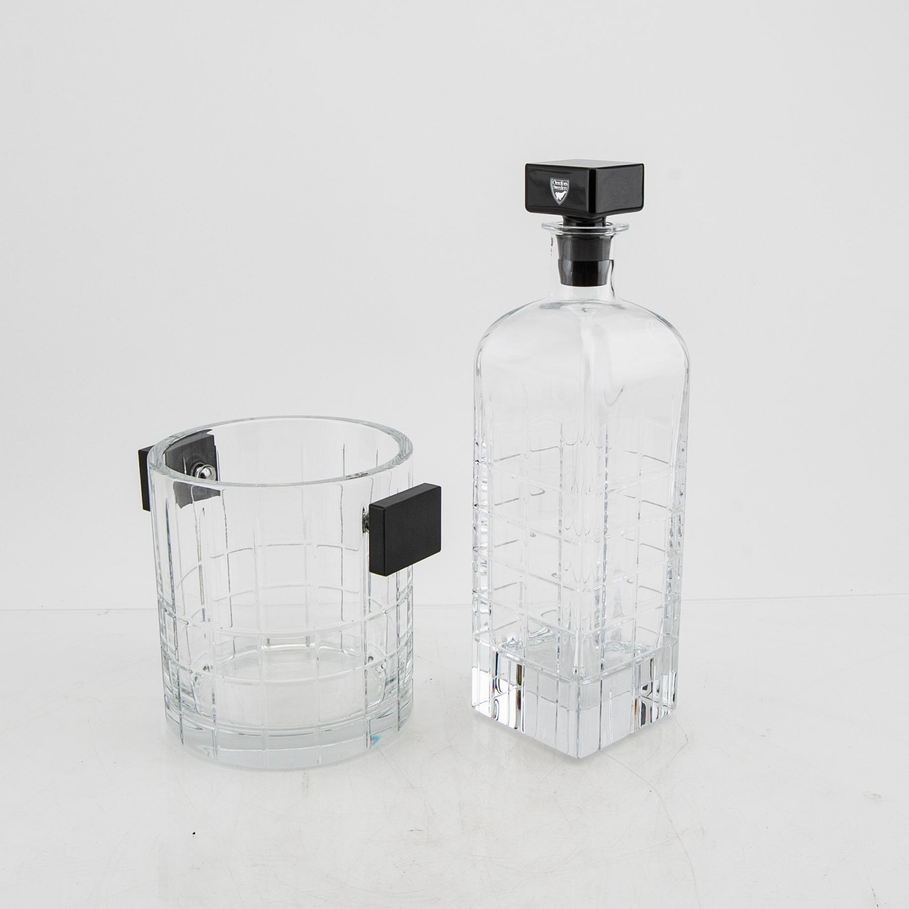 Jan Johansson, a 32 pcs glass service "Street" from Orrefors later part of the 20th century.