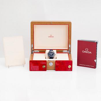 Omega, Seamaster, Professional, Planet Ocean 600M, Chronometer, rannekello, 37,5 mm.