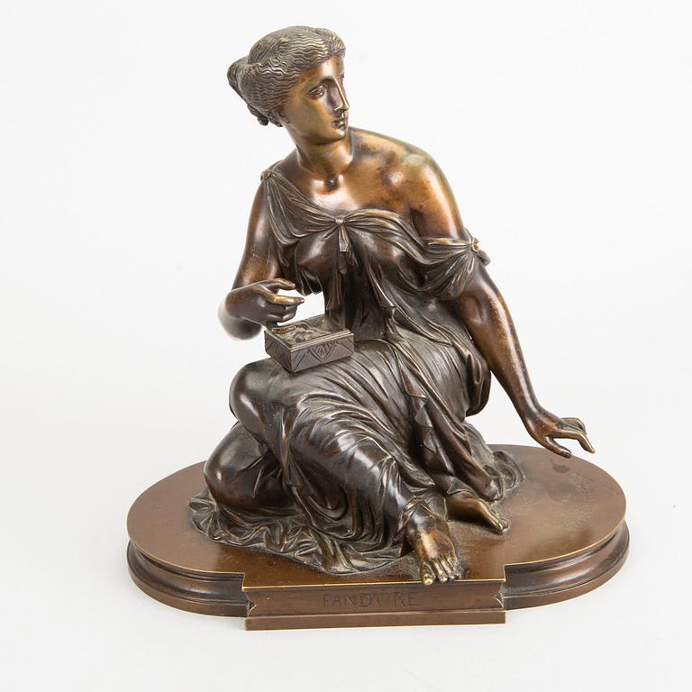PIERRE EUGÈNE ÉMILE HÉBERT, a signed bronze sculpture.