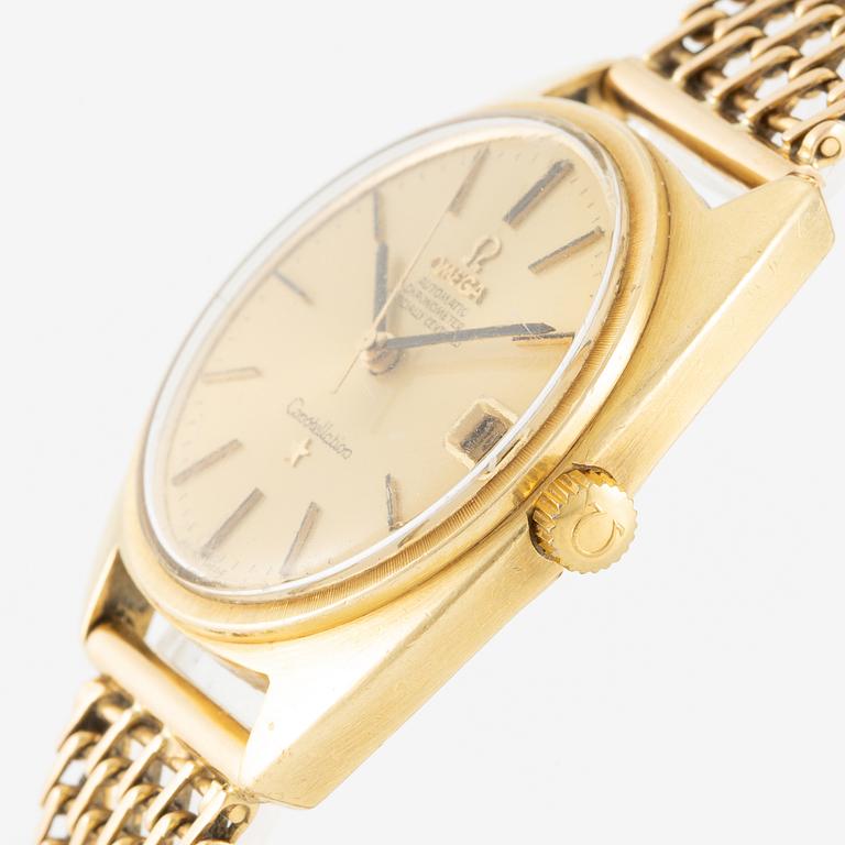 Omega, Constellation, "C", wristwatch, 34.5 mm.