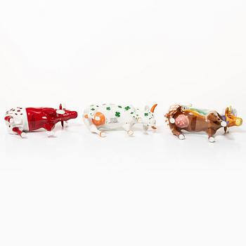 Six 'Cow Parade' figurines, 2000s.