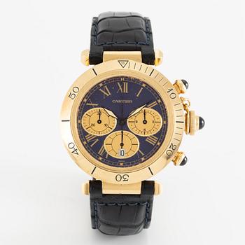 Cartier, Pasha, chronograph, wristwatch, 38 mm.