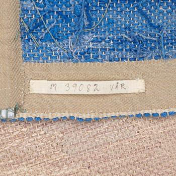 Susanne Henriques, a tapestry triptych, 'Strukturerad natur' c. 223 x 176 (one 165) cm, signed AB MMF SH.