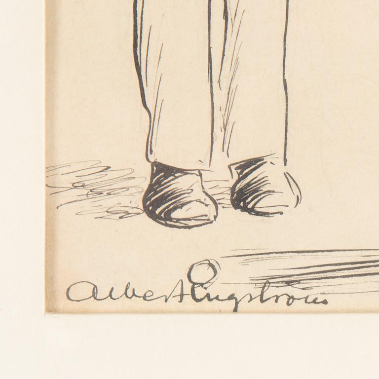 ALBERT ENGSTRÖM, ink on paper, signed.