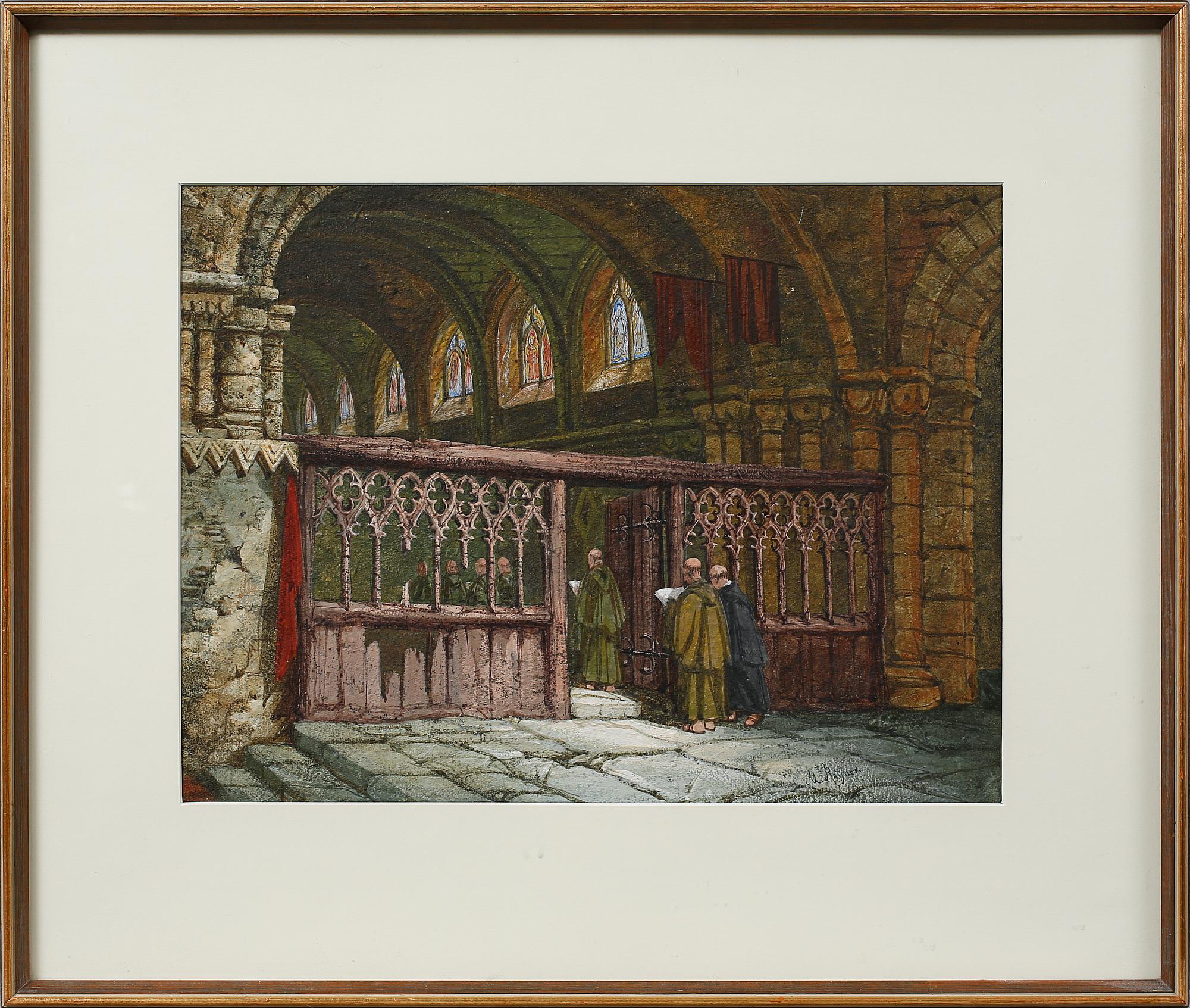 MARGARET RAYNER, gouache, signerad.