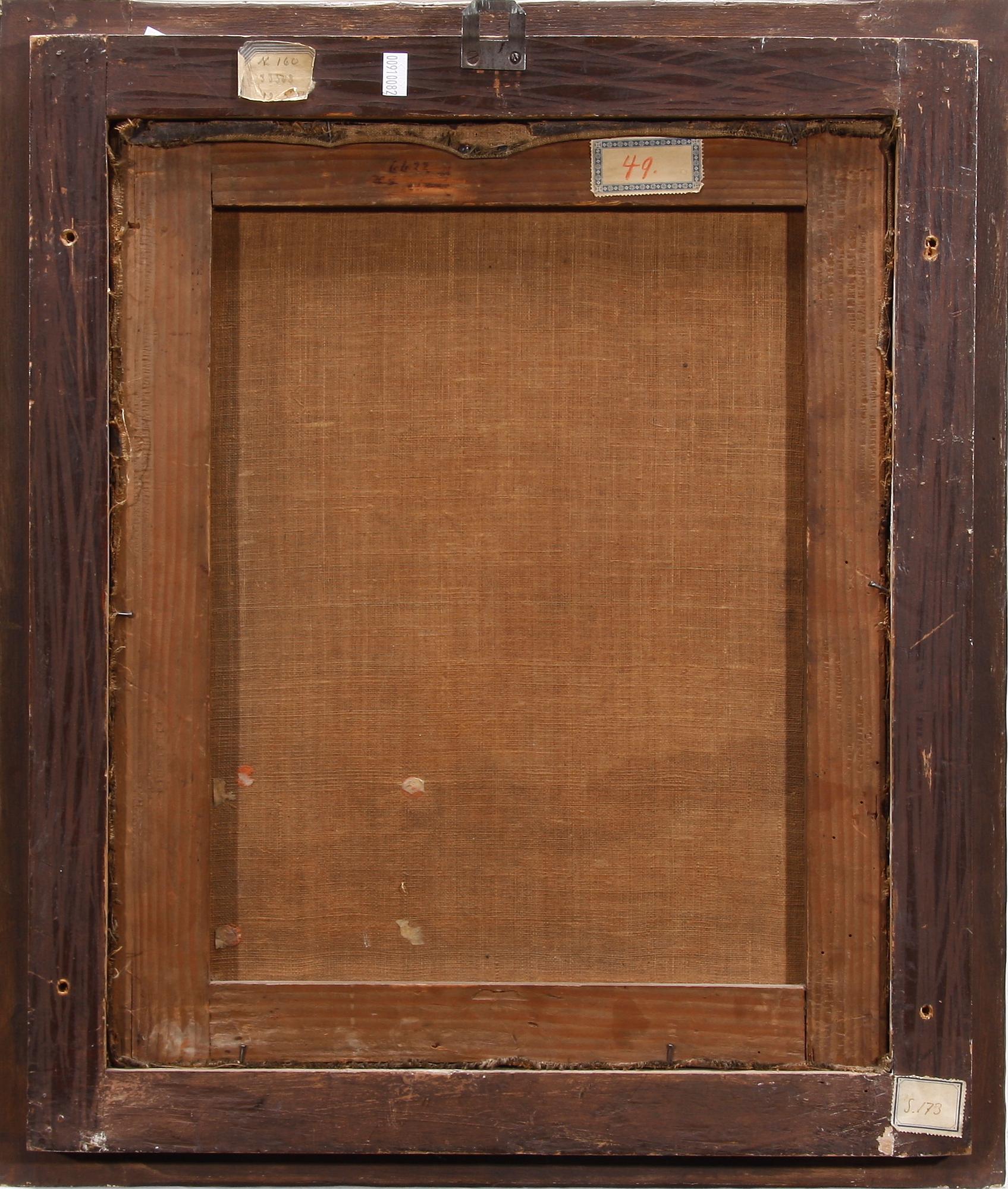 OKÄND KONSTNÄR, olja på duk, 1700/1800-tal.