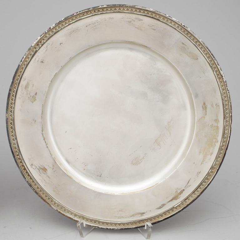 FAT, ett par, sterlingsilver, Borgila, Stockholm, 1943. Vikt ca 1019g.