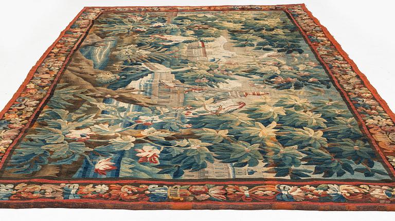 A flemish 'Verdure' tapestry, ca 257 x 413 cm, first halft of the 18th century.