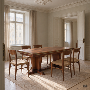 Dining table, 20th century.