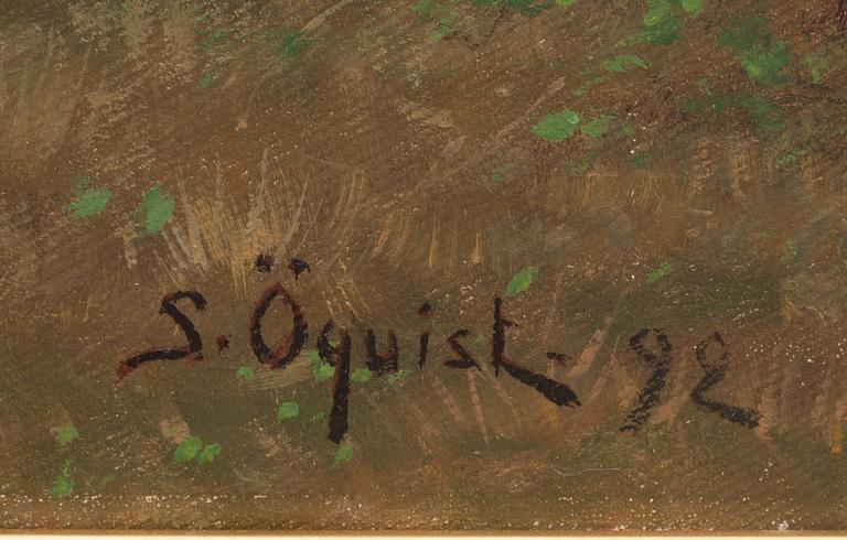 SIMEON ÖQUIST, olja på duk, signerad och daterad -92.