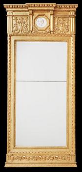 A late Gustavian mirror by E. Wahlberg, master 1788.