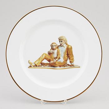 JEFF KOONS, porcelain plate, for Bernardaud, edition of 4500 ex, 2013.