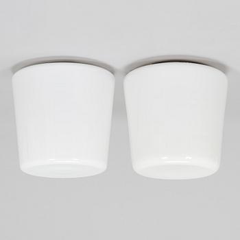 Paavo Tynell, a pair of mid-20th-century '80112-15' ceiling lights for Idman.