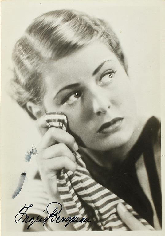 FOTOGRAFIER, 4 st, Ingrid Bergman, 1930/1940-tal.