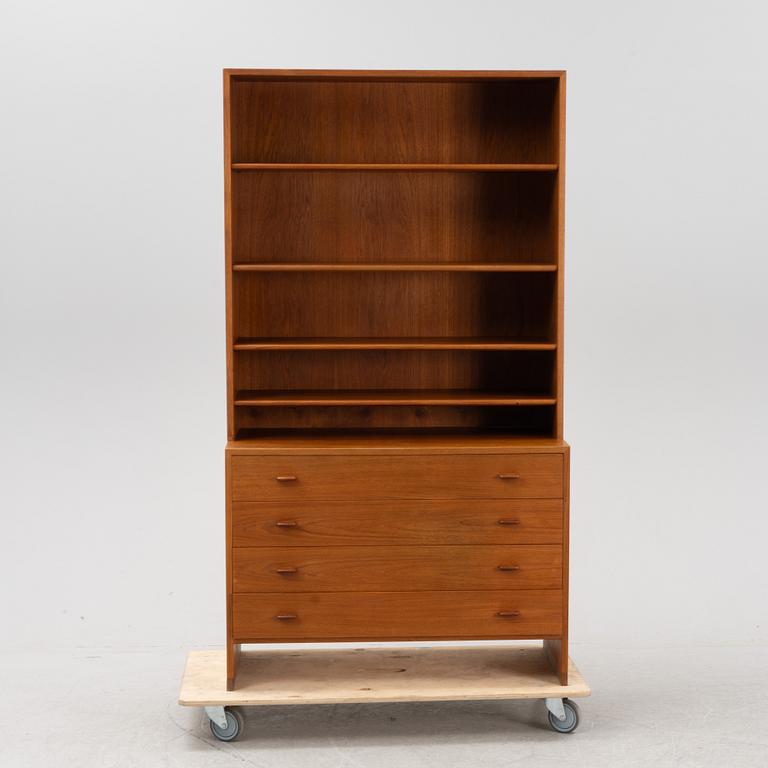 Hans J Wegner, a 'RY16' teak-veneered bookcase from Ry Møbler, Denmark, designed 1958.