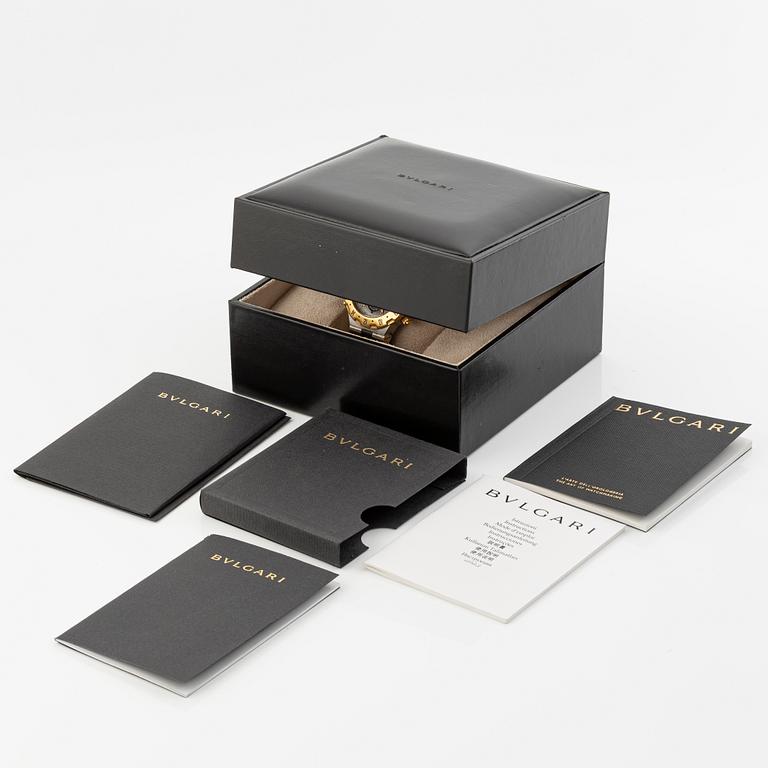 Bvlgari, Diagono GMT, wristwatch, 40 mm.