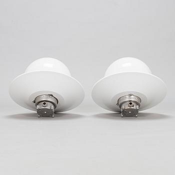 Paavo Tynell, a pair of mid-20th century outdoor  wall lamps for Idman Finland.