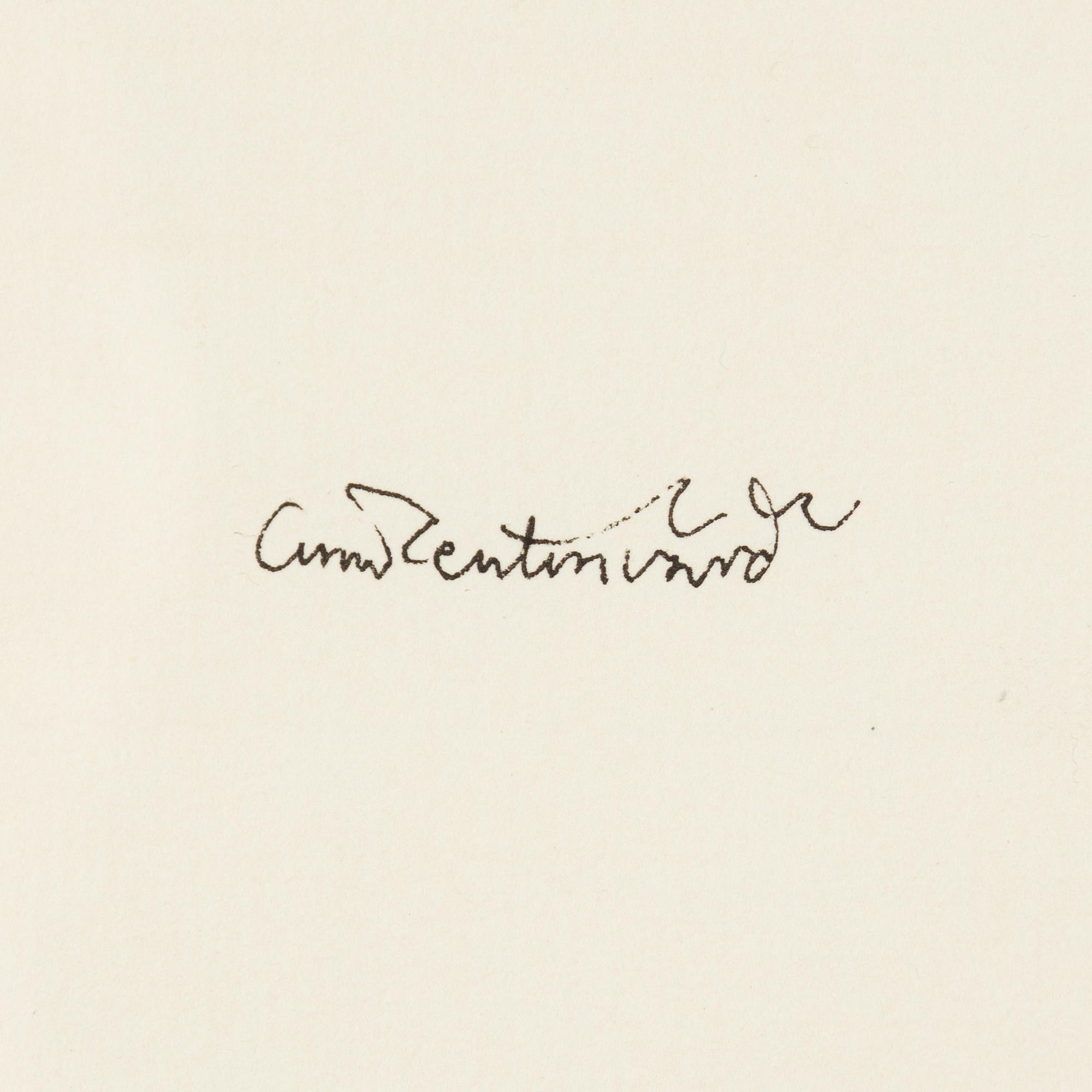 Oscar Reutersvärd, indian ink on paper, signed.