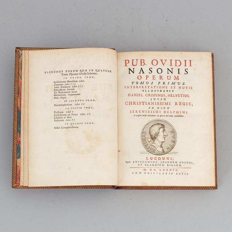 Ovid’s works, 1689 (4 vol).