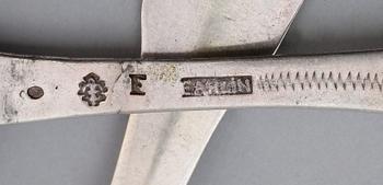 MATSKEDAR, 3 st, silver, svenska stämplar, 1700-tal. Vikt ca 151 gram.