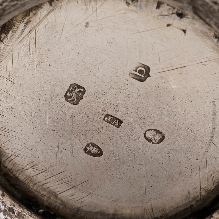 Joseph Angell, te- och kaffeservis, sterlingsilver, 7 delar, London 1817-1823.