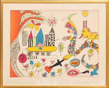 Niki de Saint Phalle, lithograph in colours signed and numbered 73/300.