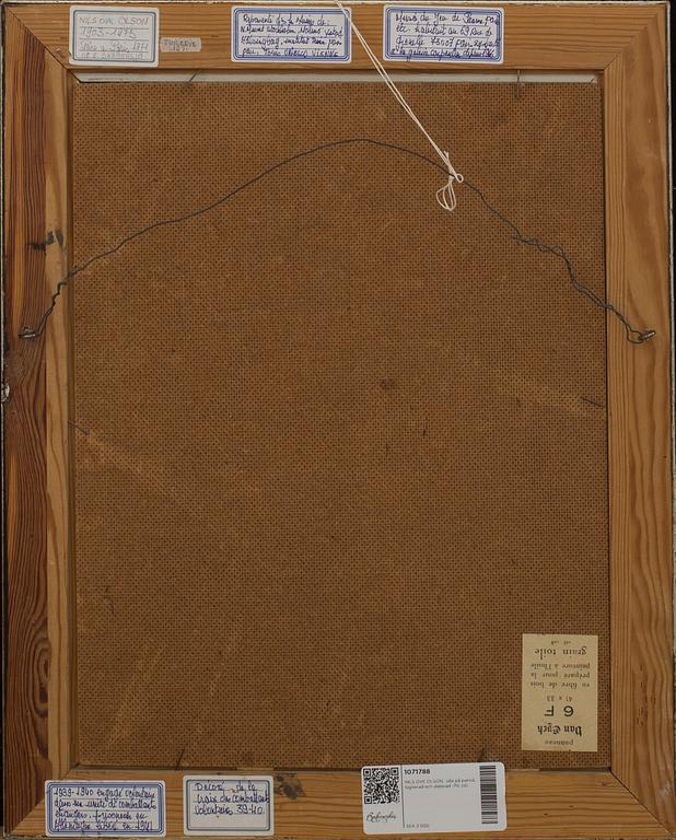 NILS OVE OLSON, oil on panel. Signed and dated -70.