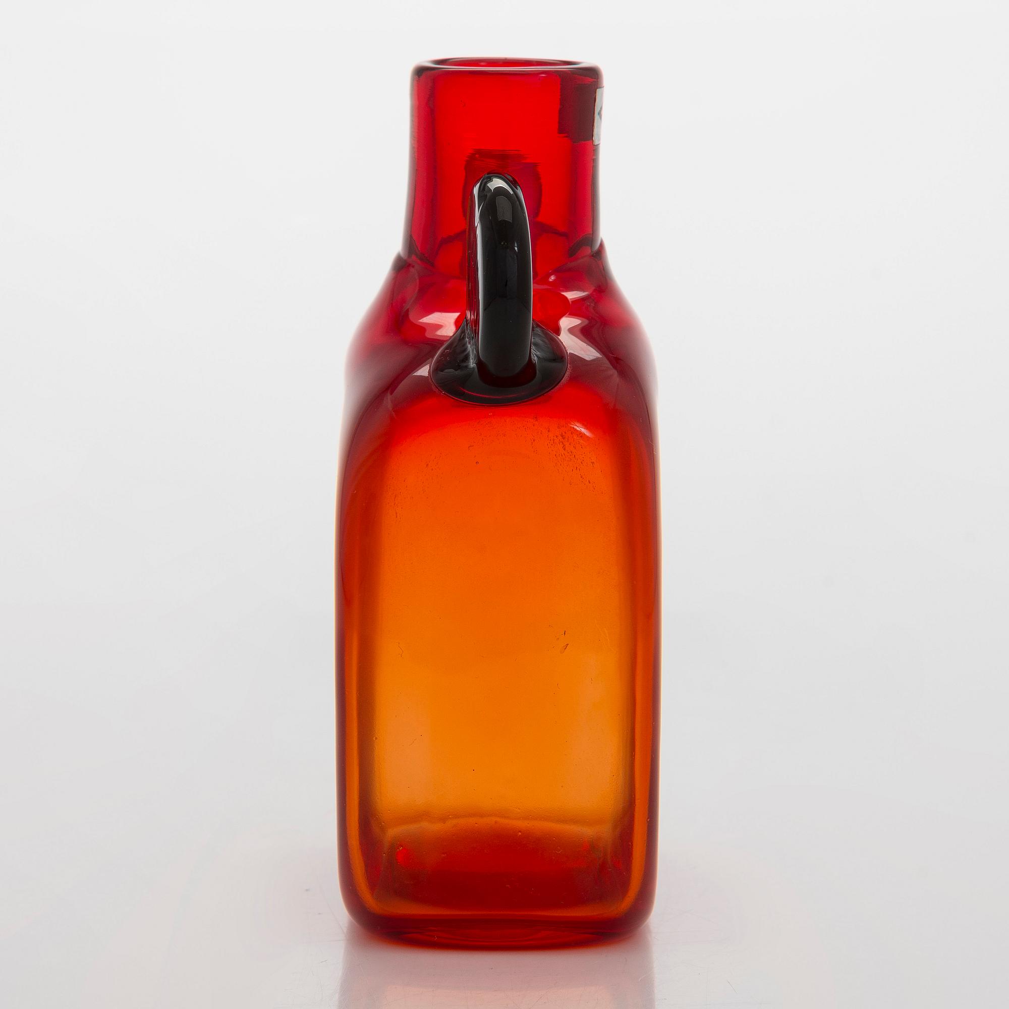 Oiva Toikka,"Pampula" pullo signeerattu Oiva Toikka Nuutajärvi Notsjö.