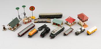 SAMLING MÄRKLIN, 11 delar, Tyskland, 1900-talets mitt.