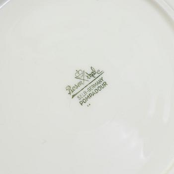 KAFFESERVIS, 38 delar, porslin, "Pompadour", Rosenthal, Tyskland, 1900-talets första hälft.