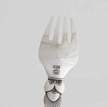 Georg Jensen, bestick, 5 st, sterlingsilver, Danmark.