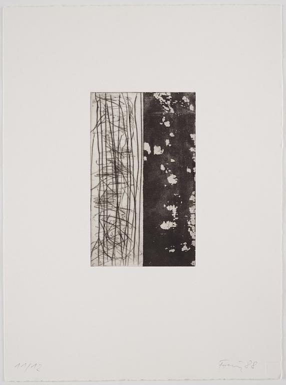 Günter Förg, "Four etchings".