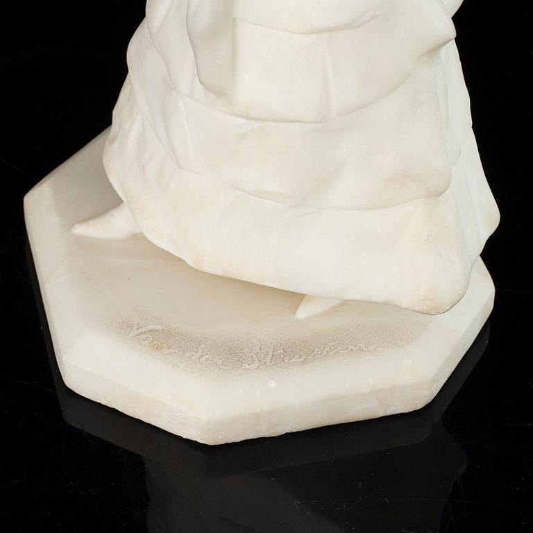 George van der Straeten, after, an alabaster sculpture, around 1900.