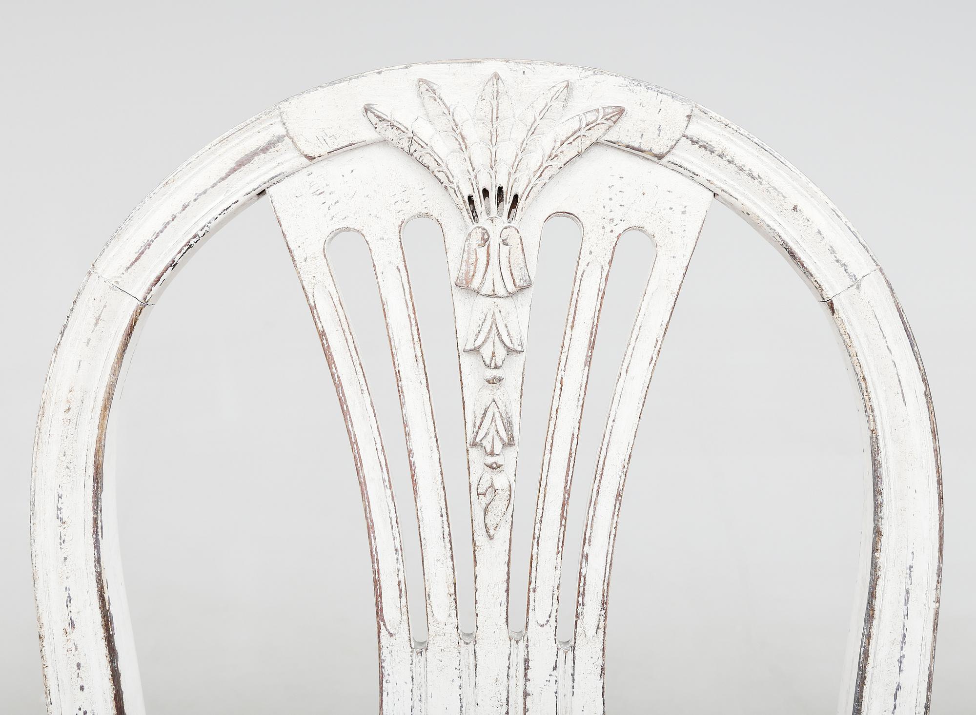 STOLAR, 8 st, gustaviansk stil, 1900-talets andra hälft.
