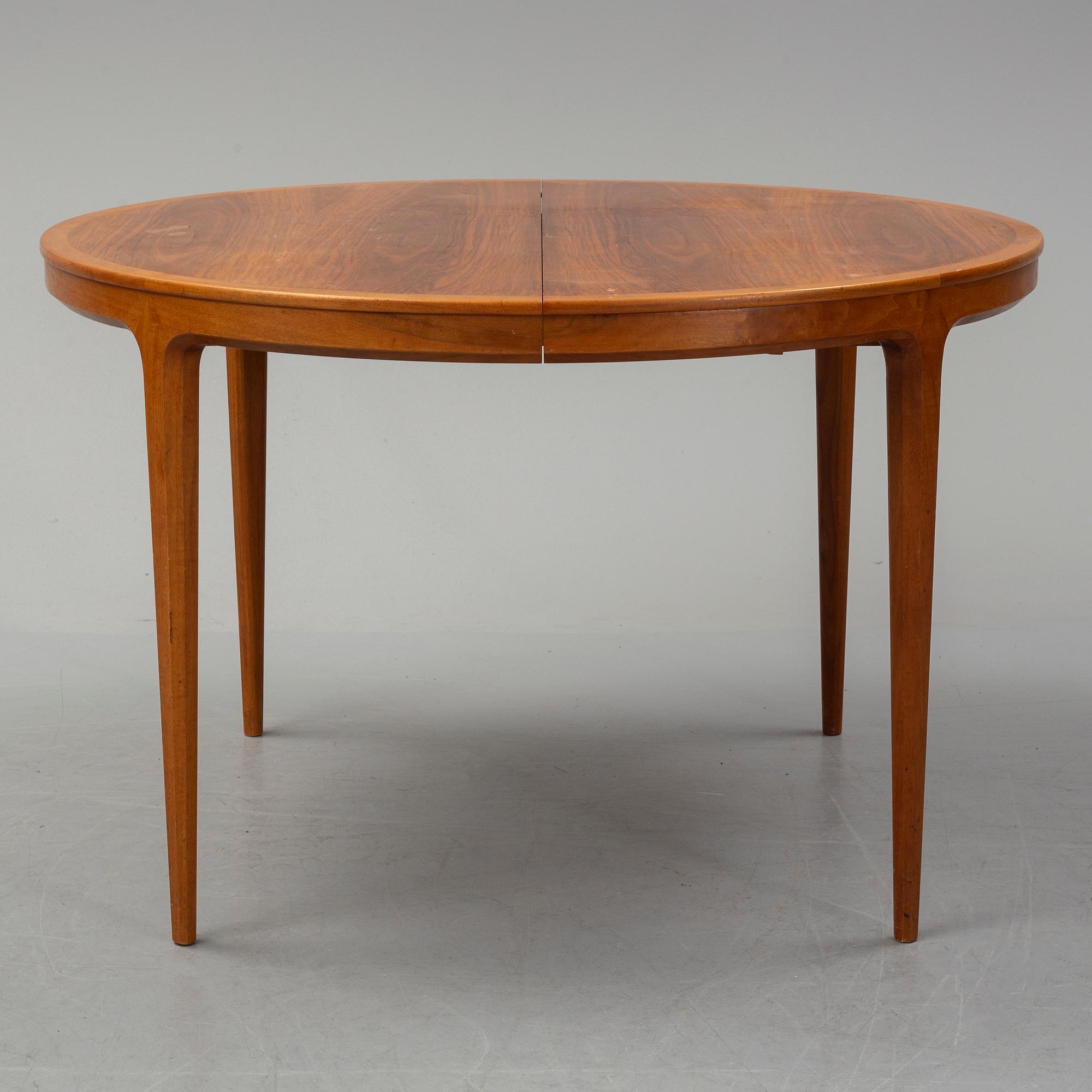 Bertil Fridhagen, "Diamant" a walnut dining table.