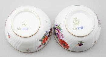 LOCKSKÅLAR, 1 par, porslin, Royal Copenhagen.