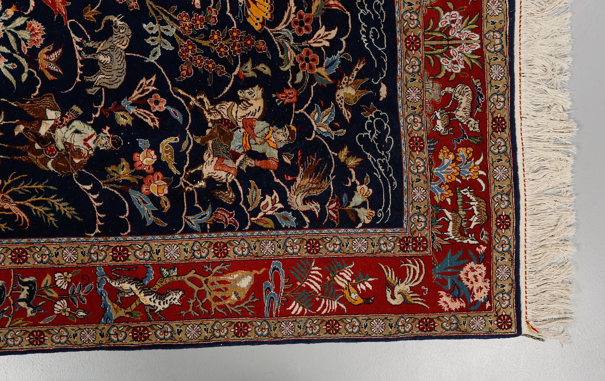 MATTA, troligen Ghom, figural, sent 1900-tal, ca 202 x 139 cm.