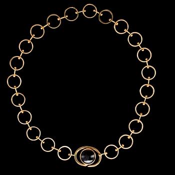 1080. NECKLACE, gold. Weight 67,4 g. Göteborg 1961.