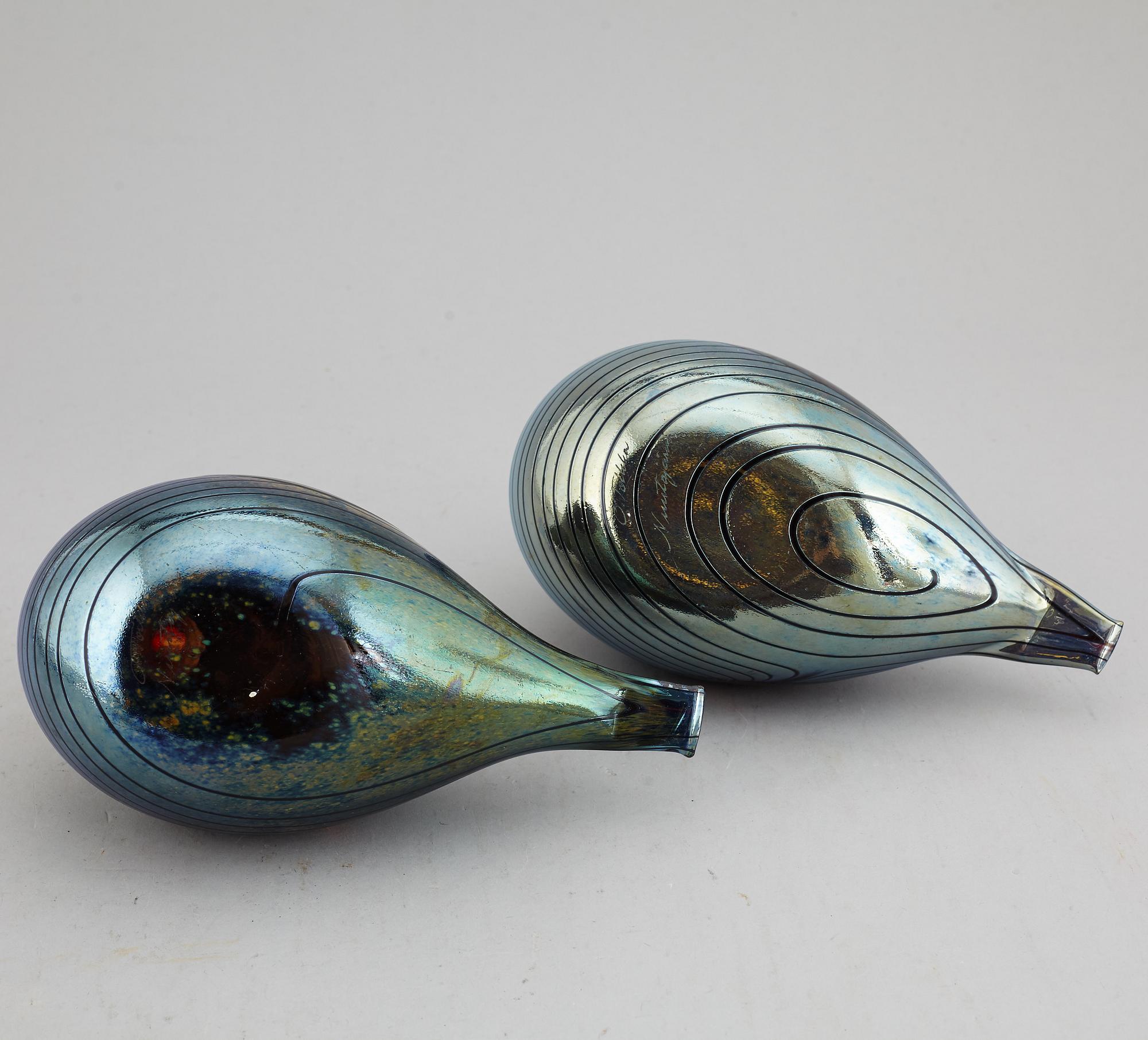 OIVA TOIKKA, six glass birds, Nuutajärvi Notsjö, Finland.
