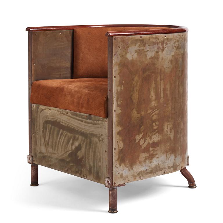 Mats Theselius, a "Järn/Moccafåtöljen" armchair, ed. 216/360, Källemo, Värnamo, post 1994.