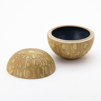 Bo Kristiansen, Ash container with lid, stoneware, Denmark.
