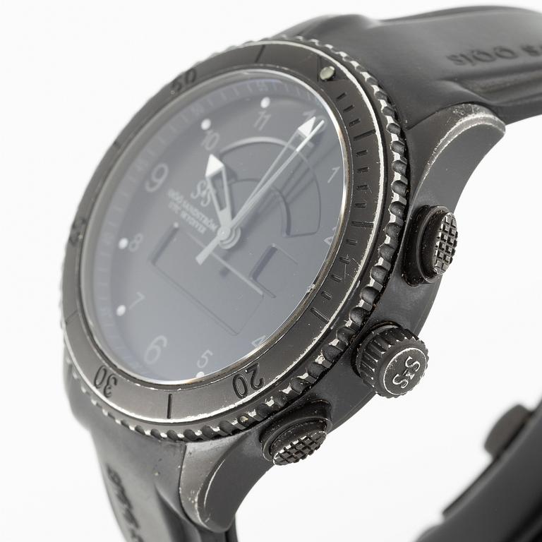 Sjöö Sandström, UTC Skydiver Black Night, wristwatch, 44.2 mm.
