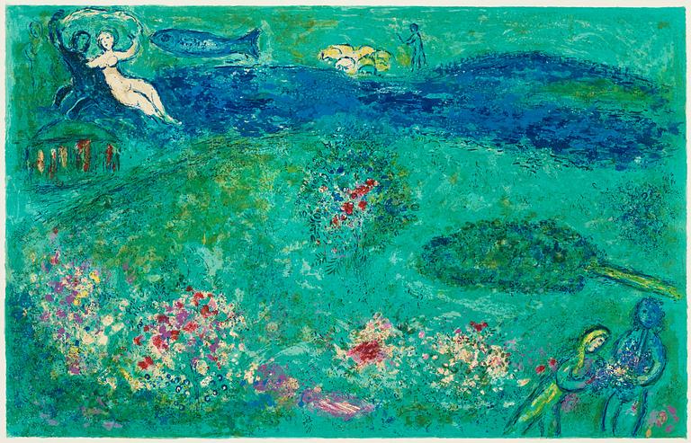 Marc Chagall, "The orchard" (Le verger), from: "Dahpnis et Chloé".