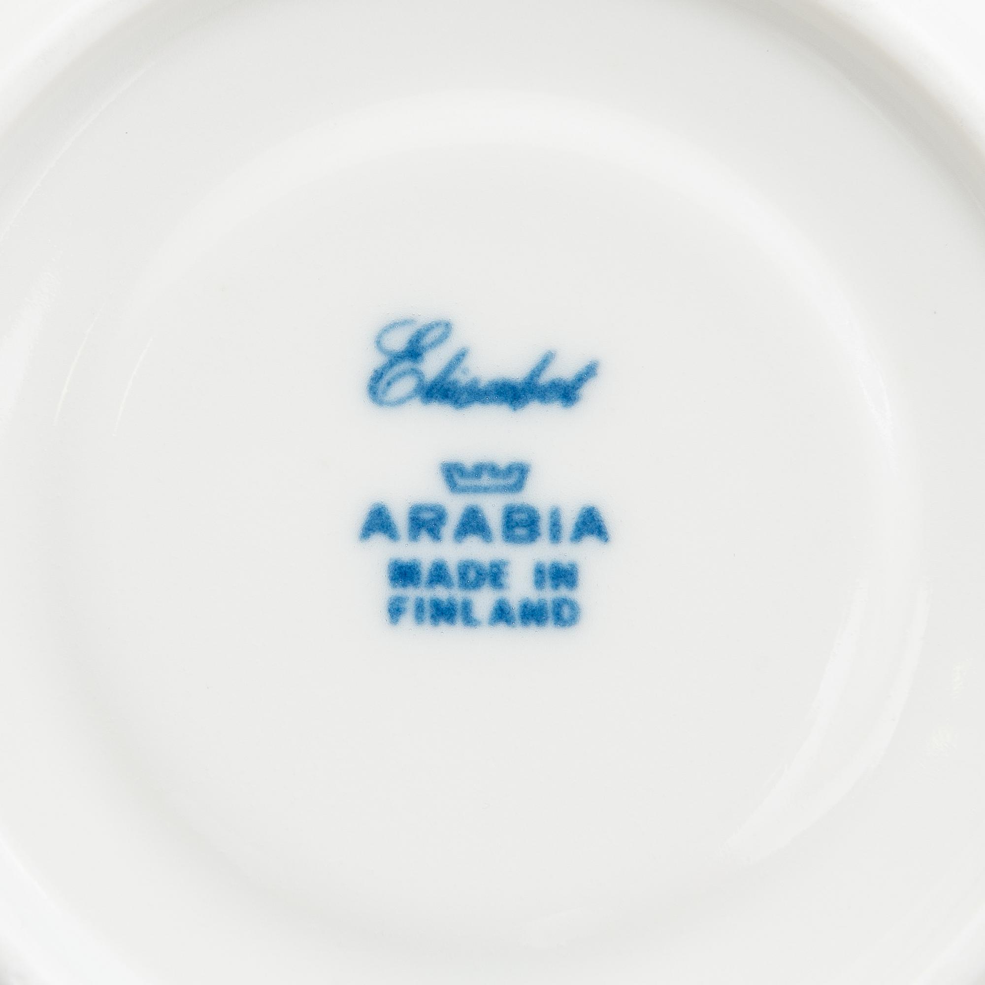 KAHVIKUPPEJA, 12 paria, "Elisabet", Arabia, 50/60-luku.
