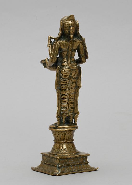 SKULPTUR/DIPAT LAHKSMI, Indien 1700/1800-tal.