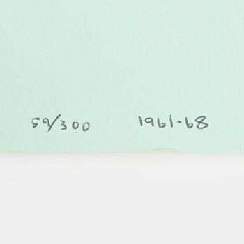 Olle Bærtling, silkscreen in colours, 1961-68, signed 59/300.