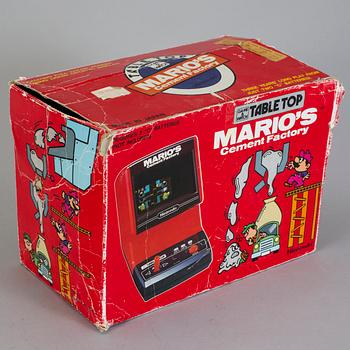 SPELKONSOL, "Mario's Cement Factory", Game & Watch table top, Nintendo, 1983.