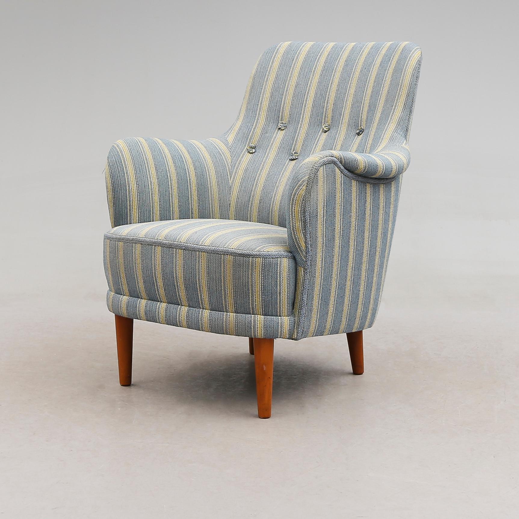 FÅTÖLJ, "Samsas", Carl Malmsten, 1900-talets andra hälft.