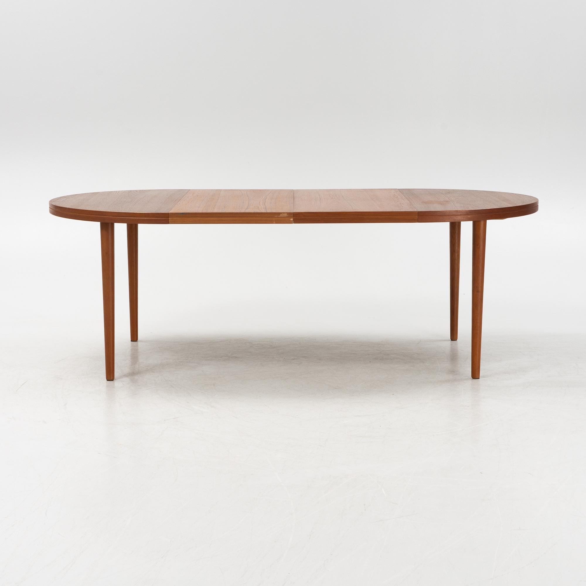 A teak dining table from Skaraborgs Möbelindustri, Tibro, 1960s.
