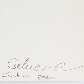 TORBJÖRN CALVERO, photograph of singer signed Calvero on verso.